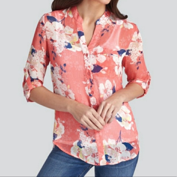 Kut from the kloth sheer floral blouse - Picture 8 of 8